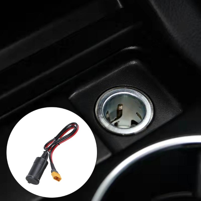 30A XT60 Male to Female Car Charger Socket Adapter Cord Wire for Car Outlet Waterproof and Dustproof Design