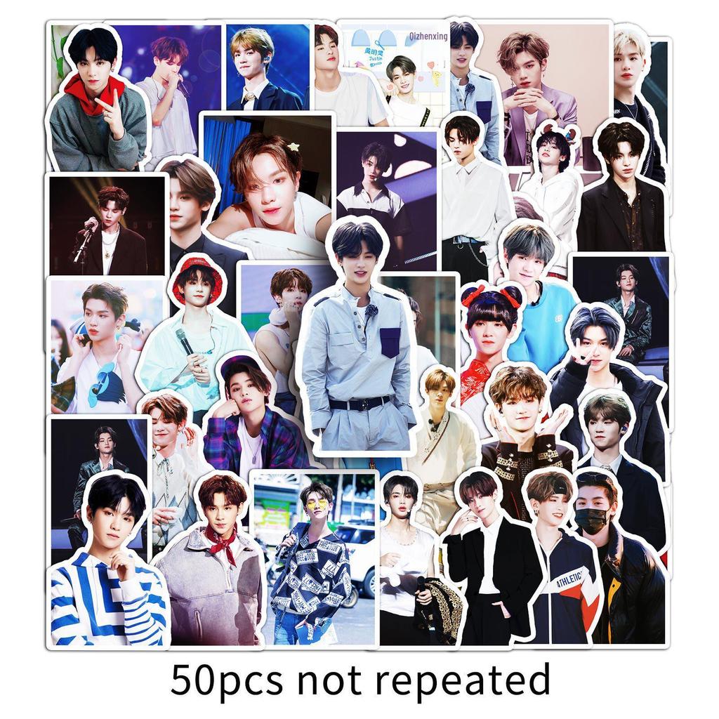 Huang Minghao Stickers: 50 Justin Jia Star Designs for Notebooks & Luggage
