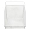Hanging Wire Basket 13.2x10x15cm Adhesive Metal Small Wire Storage Basket for Kitchen Bathroom Bedroom