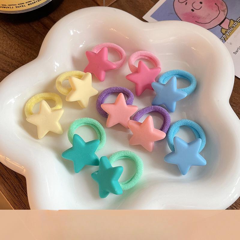 10pc mini faixa de cabelo do bebê kawaii dos desenhos animados floral animal elástico corda de cabelo para a criança menina pequena tumb faixa de cabelo adorável headwear