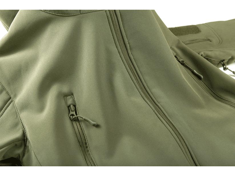 Men's Tactical Waterproof Camouflage Softshell Jacket - Warm Fleece Windbreaker for Outdoor Workwear