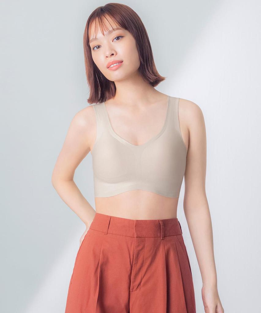 Wireless Cotton Comfortable and KB1031 CB LL Wing/Wacoal Bra, Blend, Breathable, Half-Top,