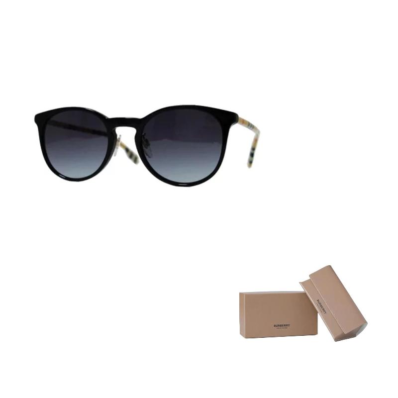 

Burberry Non-Deformable Acetate Irregular Sunglasses Women s Black F чёрный