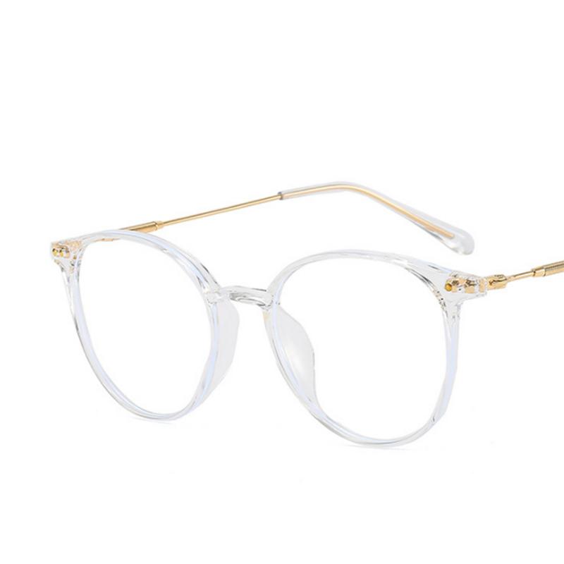 Rice Nails Metal Frame  Clear Lens Glasses Myopia Nerd Spectacles Degree -0.5 -1.0 -2.0 To -6.0 Round Hyperopia +0.5 To +6.0