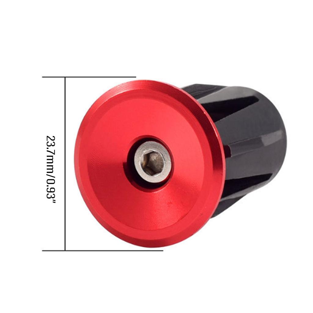 1 Pair Bike Handle Bar End Plugs Colorful Aluminum Alloy Bicycles Handlebar Bar Grips End Plugs Bike Handle Bar End Caps