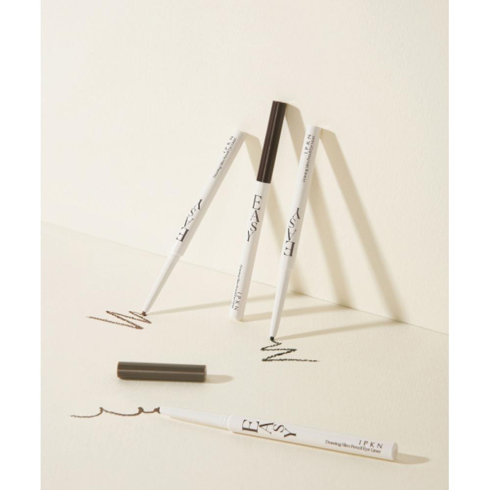 

Ipkn [2pack] Easy Drawing Slim Pencil Eyeliner 4color No. 4 ash brown/No. 4 ash brown