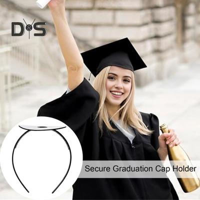 1/2/4Pcs Graduation Cap Headband Grad Cap Headband Inserir para proteger seu chapéu de formatura e penteado