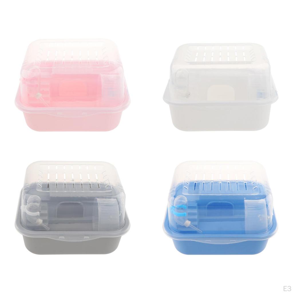 Hamster Cage Habitat Ventilation Creative Easy to Clean Small Animal House for Mice