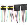 2 Sets 6 Pin Car Electrical Connector Waterproof 10cm Wire Electrical Auto Connector Automotive Wire Connector Marine Boat