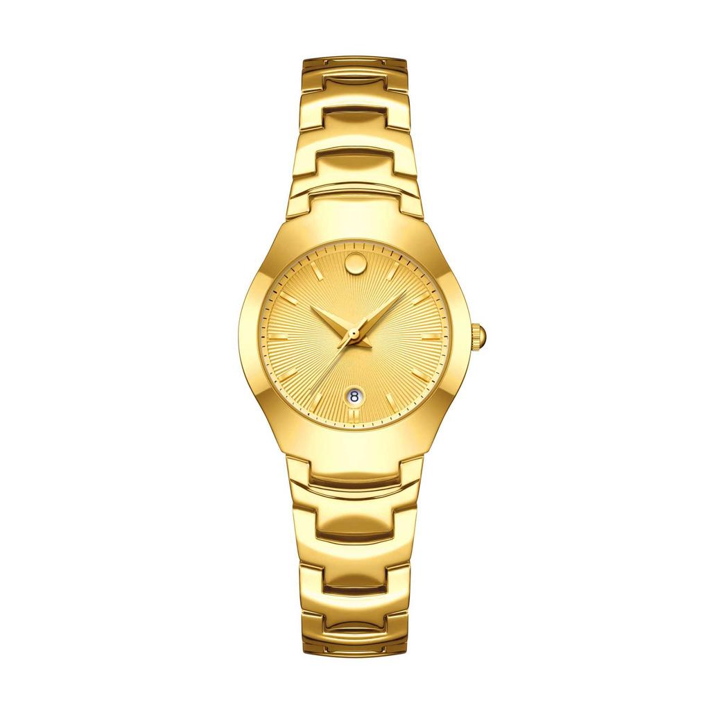 Black Gold Couple Watch Business Fashion Steel Belt Watch Fashion Couple Watch