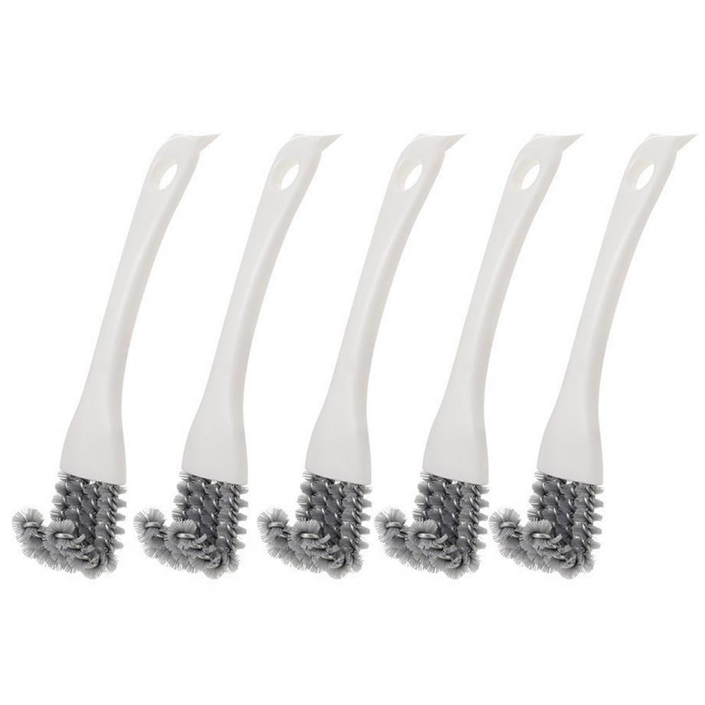 

5Pcs Grid Cleaning Brush V-Shaped Hook Head 360-Degree Cleaning Brush Ergonomic Handle Two-in-One Grill Dirt Remover