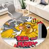 1 Stück Tom und Jerry Büro Runder Teppich, Unter Bürostühlen Schlafzimmer Wohnzimmer Heimdekoration, Raumdeko, In Verschiedenen Größen Erhältlich
