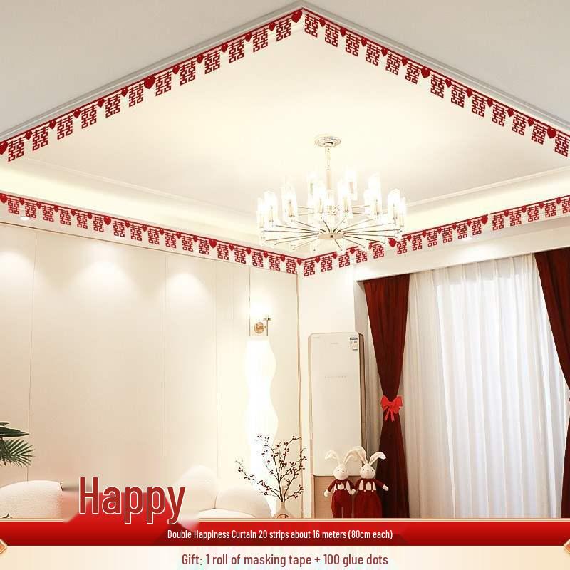 Doppeltes Glück Hochzeitsdecken- und Wohnzimmerdekorationen