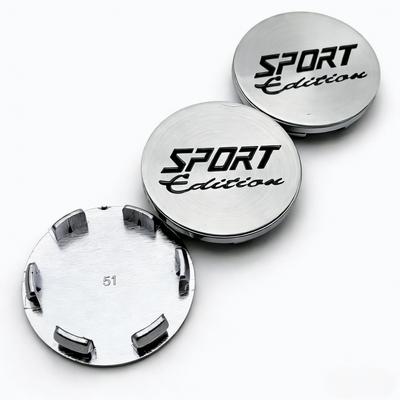 4pcs 51mm Sport Edition Logo Emblem Badge Car Wheel Center Caps Wheel Hubcaps Rim Hub Center Dust Cover Replace Car Accessrories