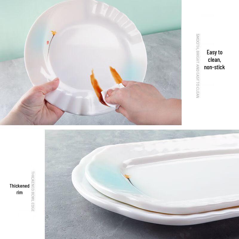 Irregular Melamine Restaurant Serving Plate