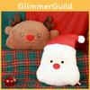 Santa Milu Cute Deer Cartoon Plush Doll Pillow For Christmas Decoration Home