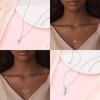 Copper Necklaces Authentic Rose Gold Plated Pink Zirconium Cupid Necklaces Cross Firefly Womens Jewellery Accessory Fine Gift