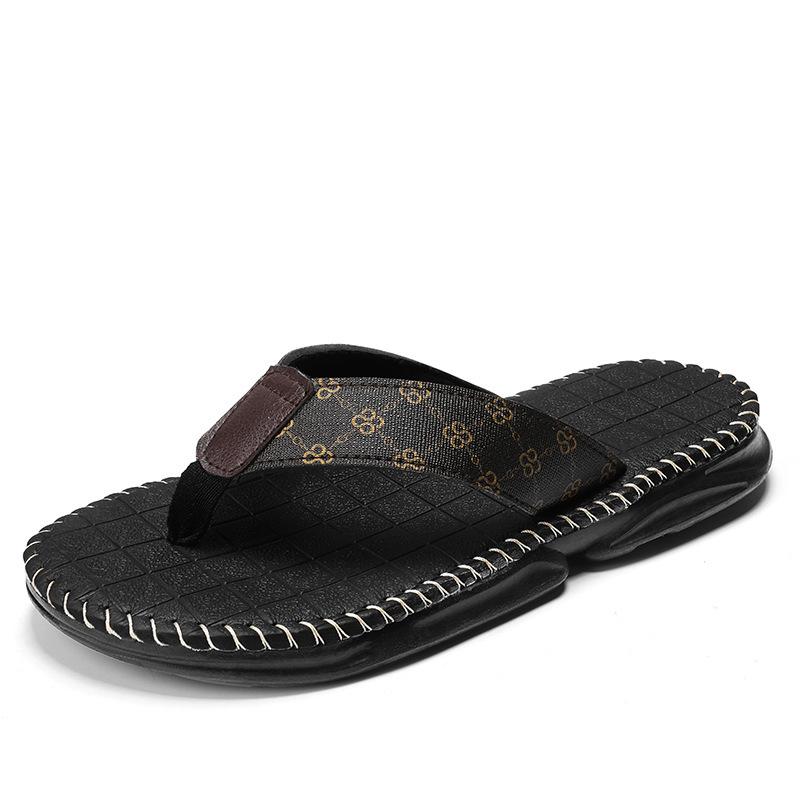 

Мужские высокоэластичные летние пляжные шлепанцы с толстой подошвой - Удобные уличные трендовые сандалии 43