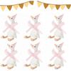 6/12/24Pcs One Silly Goose Adopt a Goose Party Favor 11.8 Inch  Plush Goose With Mini Hat Ribbon Baby Shower Birthday Party Gift