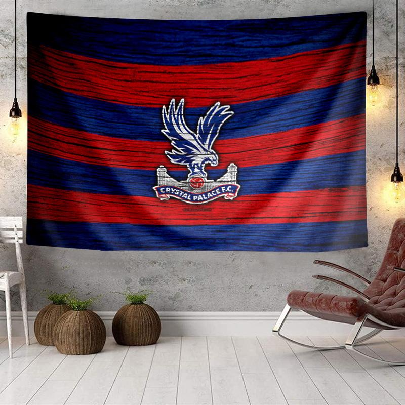 Crystal Palace Crest Design Tapestry, Unique Design Tapestry, Wall Decor for Bedroom,Livingroom, Playroom,Heartwarming Fan Holiday Gifts