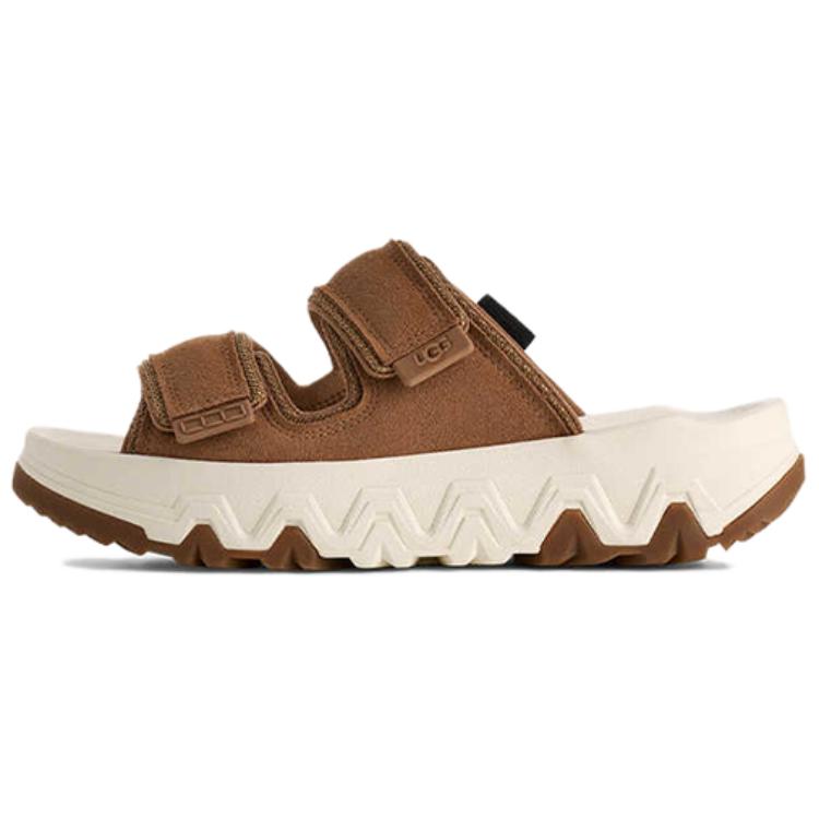 

UGG Cap Outdoor Series Versatile Trendy EVA Rubber Sole Non-Slip Slide Sandals Unisex Footwear Brown 1167497-CHE 37