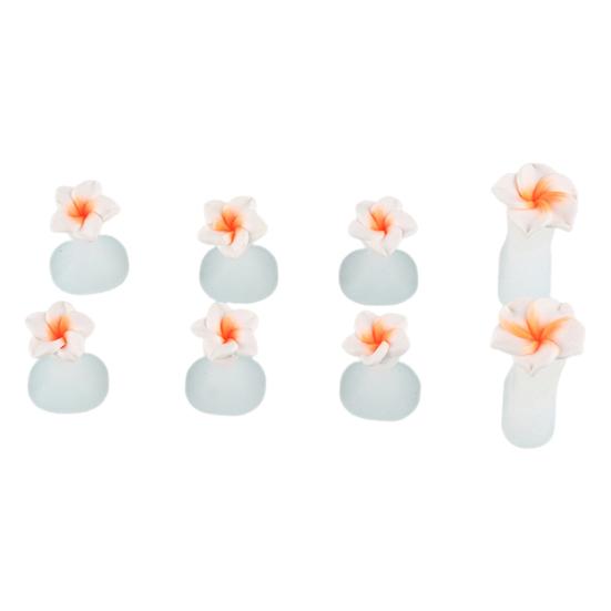 8Pcs Toe Separator Non-slip Washable Stain-resistant Sweat-absorbent Stable Soft Foot Finger Separator Nail Salon Supply