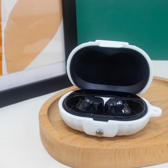 Funda protectora Funda de silicona a prueba de golpes con gancho Impermeable Resistente a la suciedad Almacenamiento conveniente Estuche para auriculares inalámbricos para Anker Soundcore Space A40