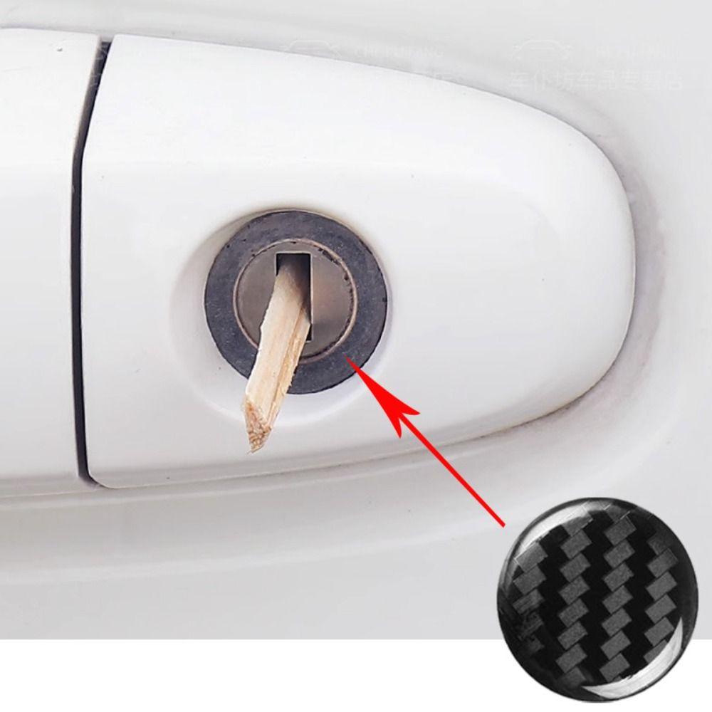 4pcs Self-adhesive Car Lock Keyhole Stickers Car Door Lock Keyhole Protector  Auto Lock Decoration