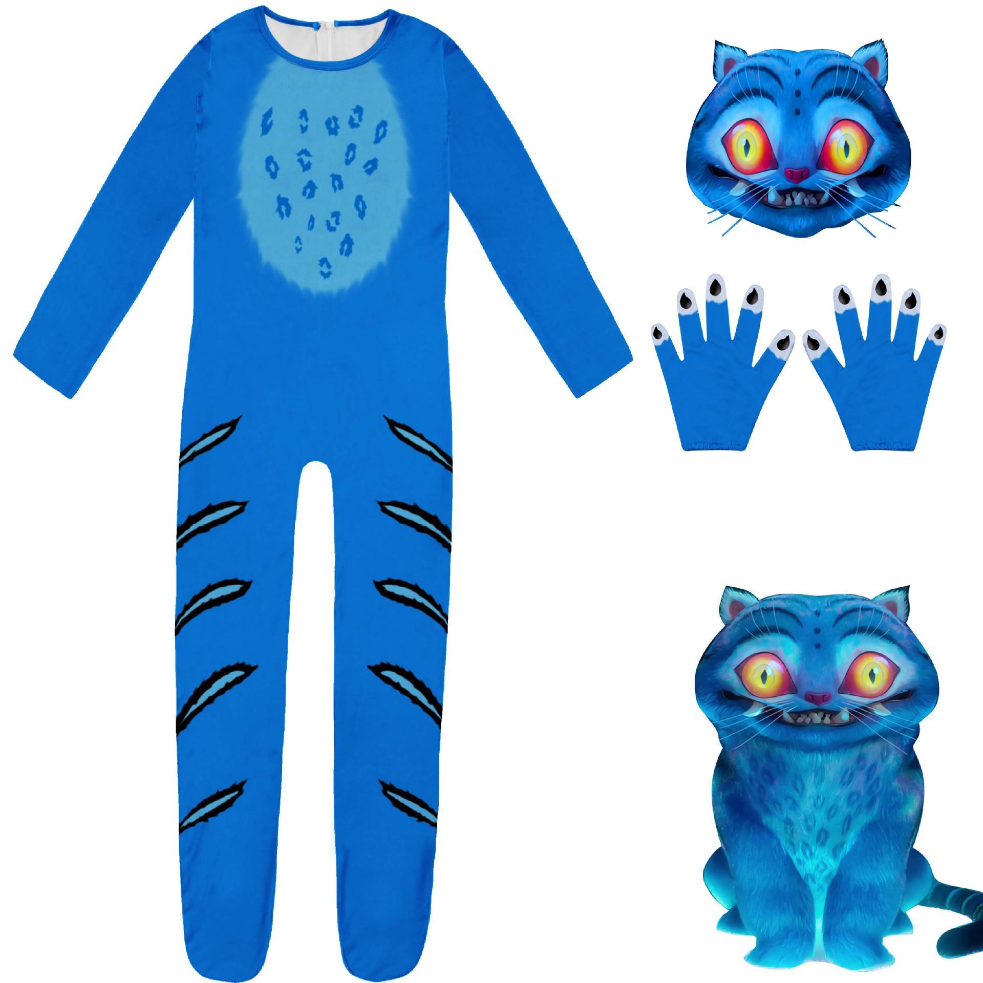 Xqwewanticebb Unisex Demon Hunter 2 Tiger Cosplay One-Piece Show Dress Up 19009 Cm