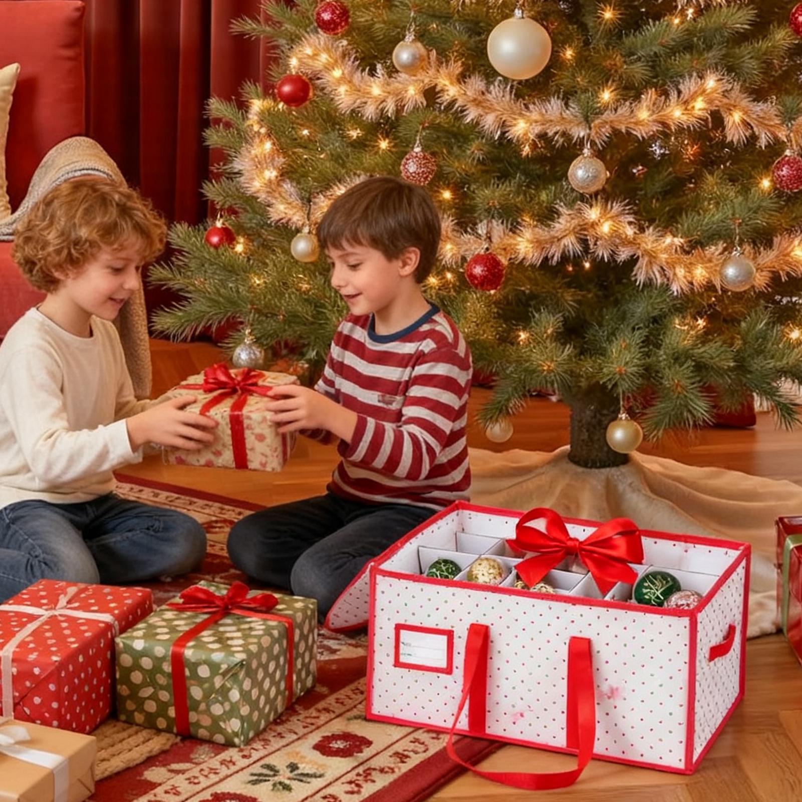 

Контейнеры для хранения рождественских украшений 128 отделений Праздничные аксессуары с 8-уровневой коробкой-разделителем для рождественских шаров Для China Mainland