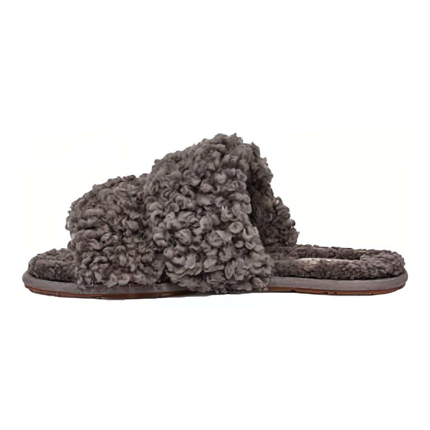 

Новые UGG Maxi Curly Scuffetta Серые Женские 1130837-CHRC 36