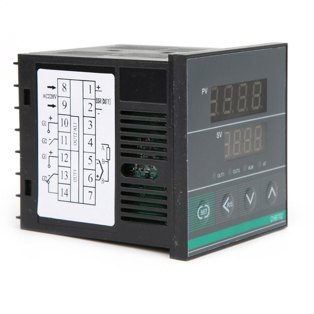 BERM CHB702 Thermostat Intelligent Digital Display Temperature Controller RelaySSR Output
