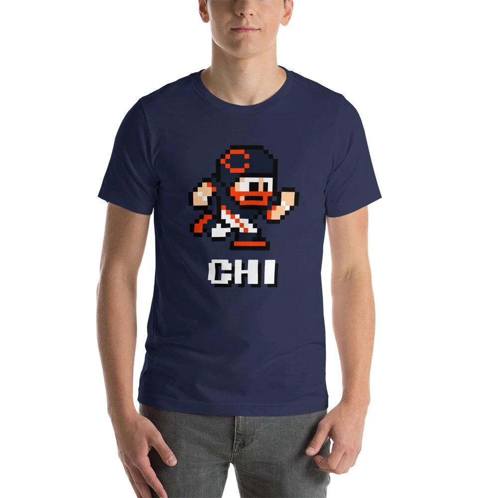

Chicago Bears NES Football Player 8-bit Tecmo Super Bowl Nintendo DaBear T-Shirt S