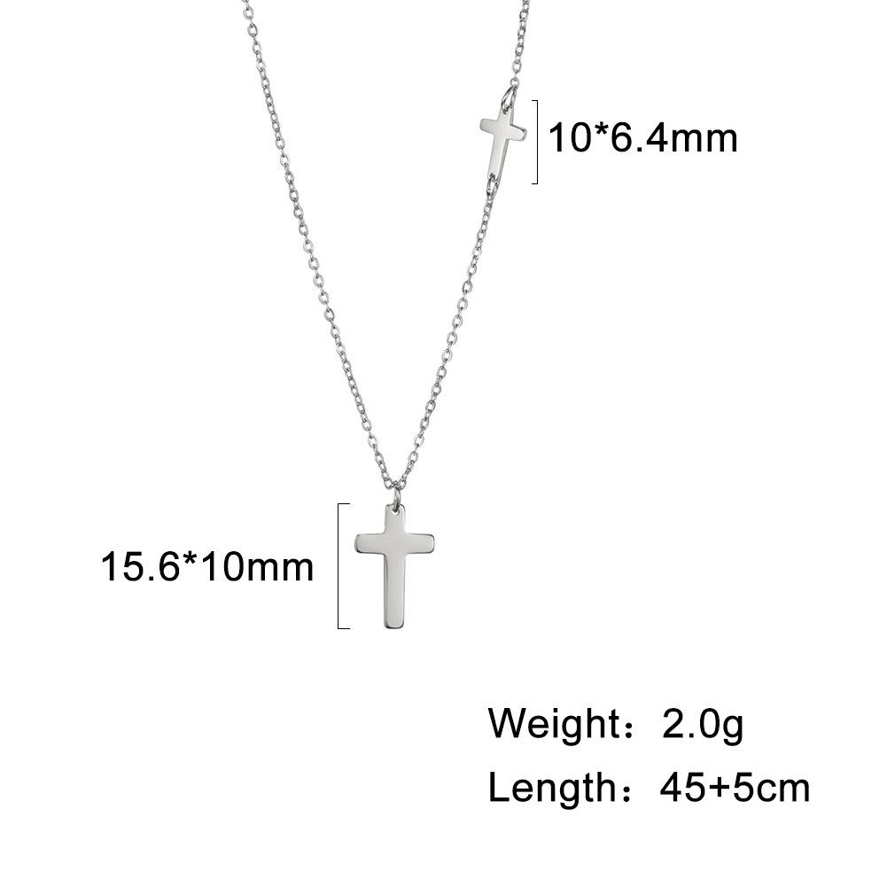 Geometric Round Heart Choker Necklace for Women Stainless Steel Minimalist Simple Clavicle Neck Chain Jewelry