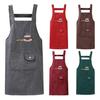 Användbart, snabbtorkande, snabbtorkande bomullsförkläde med stor ficka för handtorkningsförkläde för kock