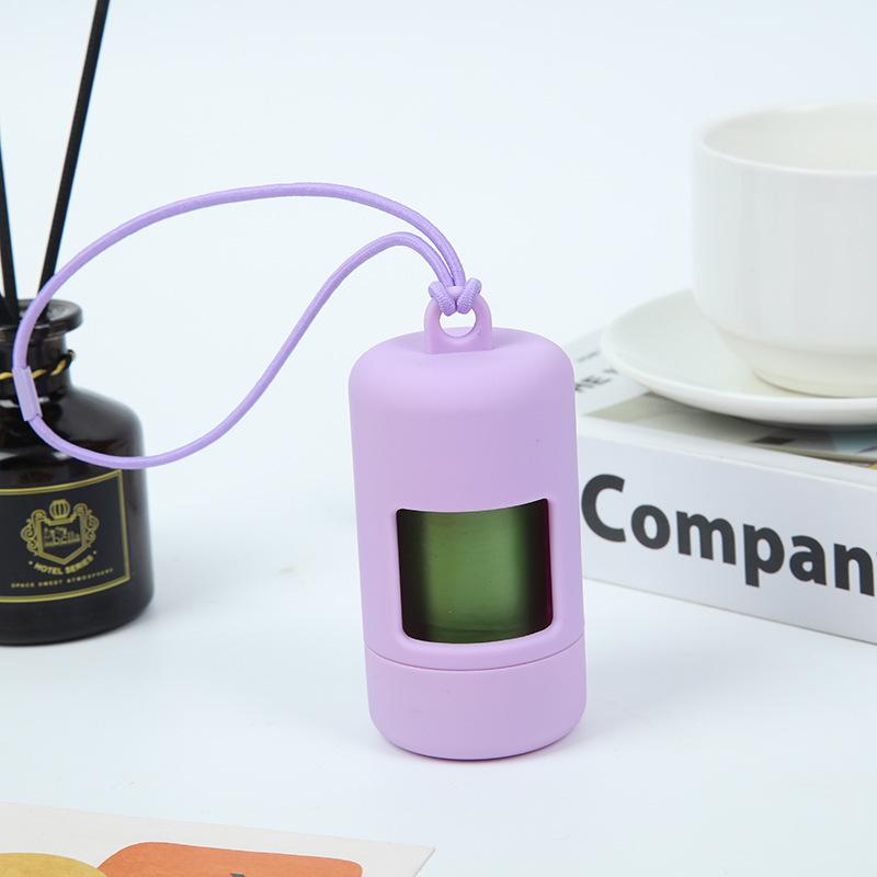 Luxury Plastic Dog Poop Bag Dispenser with Clip Durable Pet Waste Bag Holder with Refillable Core for Outdoor Use