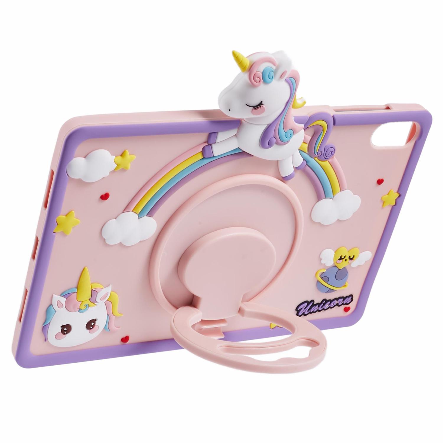 

For Honor Pad X9/Pad X8a Silicone Case Kickstand Cute Horse Tablet Cover A