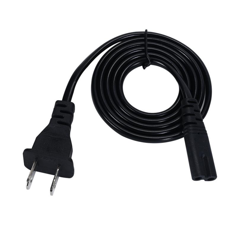 Us Plug Power Cable 2Pin For Figure 8 Compatible Devices 2 Prong Electrical Cord For Laptop Charger Tv Radio Speaker