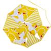 Kids' Yellow Duck Birthday Party Triangle Flag - Cotton Cloth Decoration for Children's Room or Kindergarten