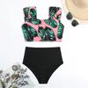2025 European & American High-Waisted Sexy Bikini Set - New Hot Spring Swimwear