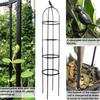 6ft Garden Obelisk Trellis for Climbing Plants-Rustproof Metal Pipe with Heavy Duty Plastic Coated, Garden Outdoor Indoor Potted