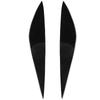 1 Pair Glossy Black Front Headlight Headlamp Eyebrow Eyelid Cover Trim For Mercedes-Benz C-Class W204 2008 2009 2010 2011
