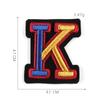 Duoku Embroidery 26 English Letters Three-Dimensional Embroidery Hat Emblem Badge Ironing Velcro Patch Clothing Accessories Cloth Sticker