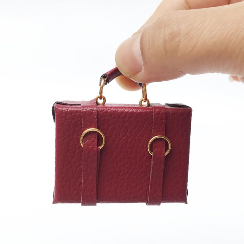 Alasum Set of 4 Miniature Vintage Wooden Cases for x x Mini Room Decor Suitcases, Dollhouses, 1.8 1.6 0.8 Inches,