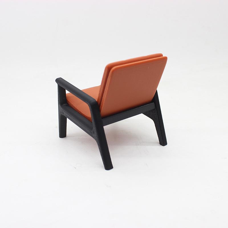 1/12 Dollhouse Simulation Sofa Chair Tea Table Model Doll Home Living Room Furniture Decoration Dolls House Scene Accessories