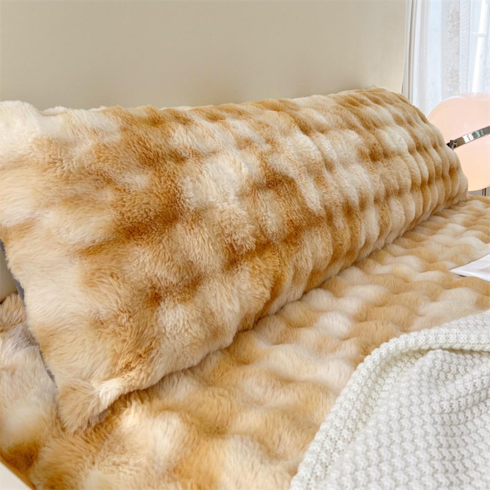 Soft Winter Pillow Cover Extended Double People Pillow Comfortable Plush Long Pillowcase Bedroom