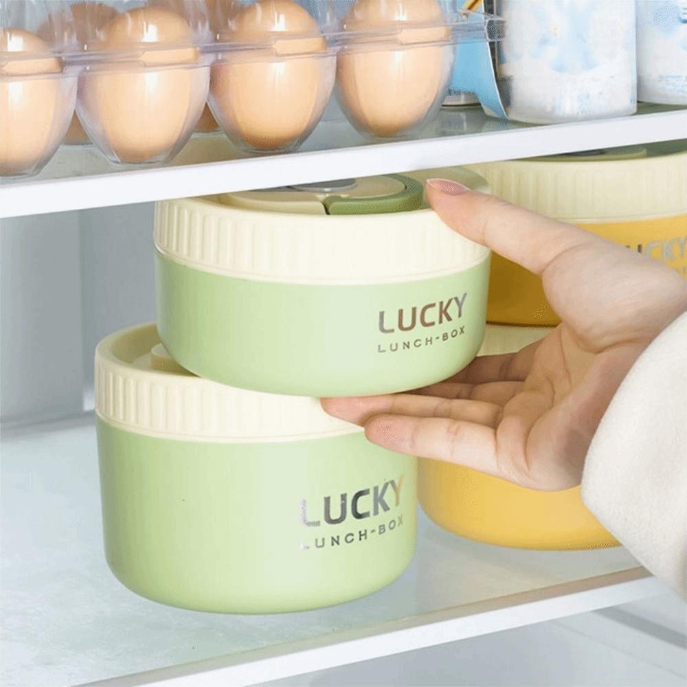 Double Layer Thermal Lunch Box Stackable Soup Bowl Food Container Office Worker
