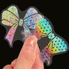 100pcs PET Laser Flash Stickers Magic World Butterfly Blooming Camellia Flowers Creative Retro Transparent Waterproof Stickers