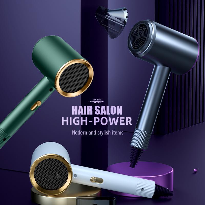 High-Power Multi-Speed Portable Hair Dryer, Constant Temperature, Hot/Cold Air, Ideal for Home and Dorm Use