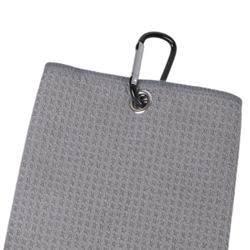 Golf Towel Microfibers Fabric Golf Towel Cleanings Wipe Cloth with Buckle Hook